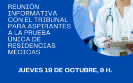 Reunión informativa con el tribunal para aspirantes a la prueba única de residencias médicas.