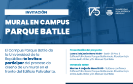 Mural del Edificio Polivalente del Campus Parque Batlle